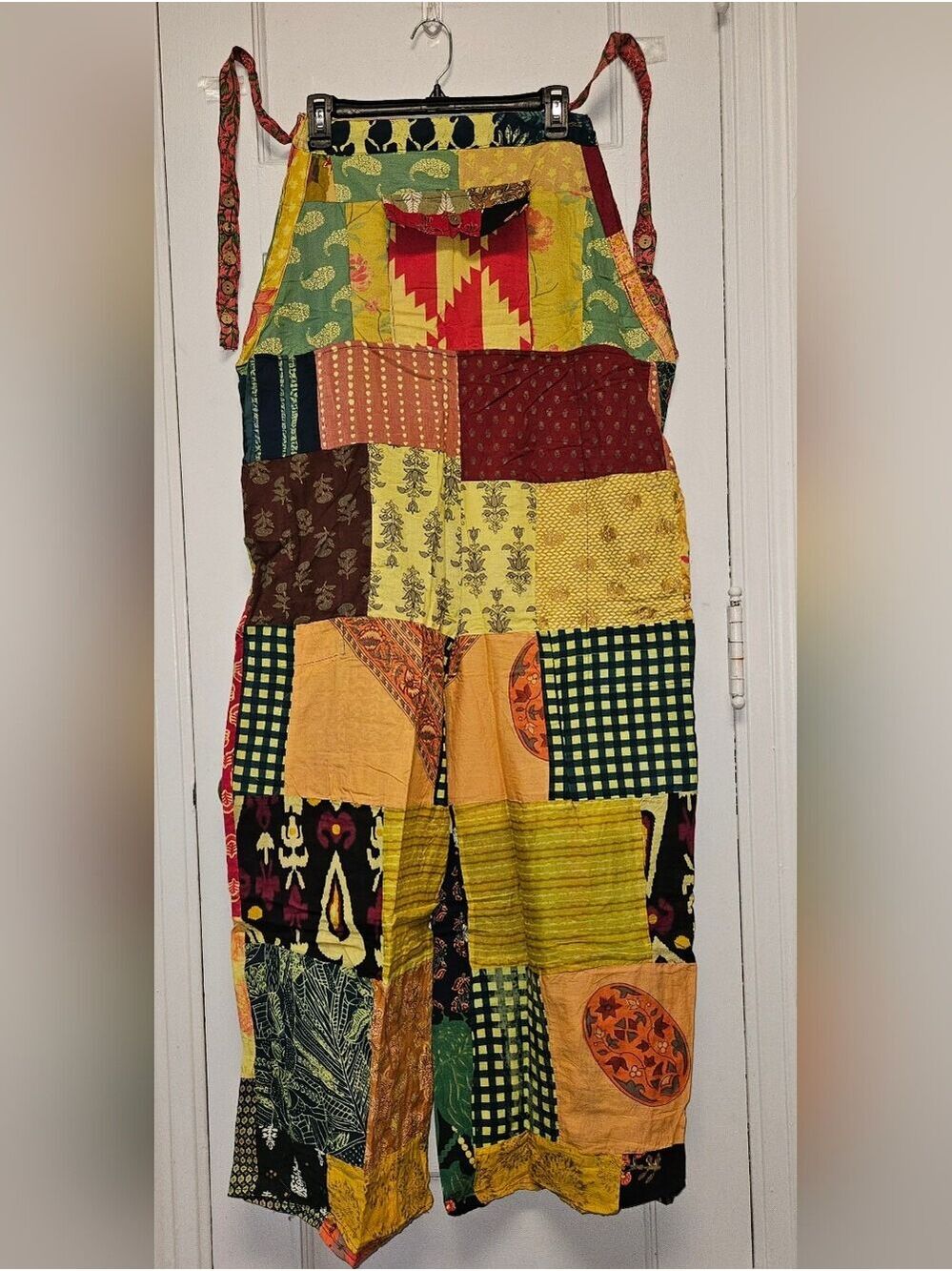 Bohemian Patchwork Jumpsuit - Yellow Multi